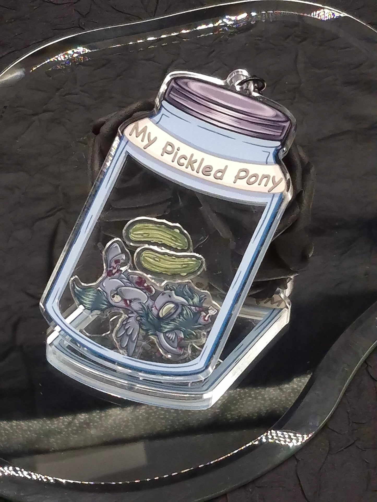 My Pickled Pony MLP Shaker Keychain Satire