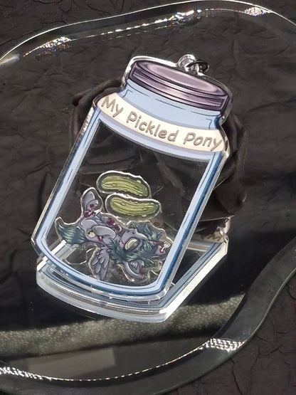 My Pickled Pony MLP Shaker Keychain Satire