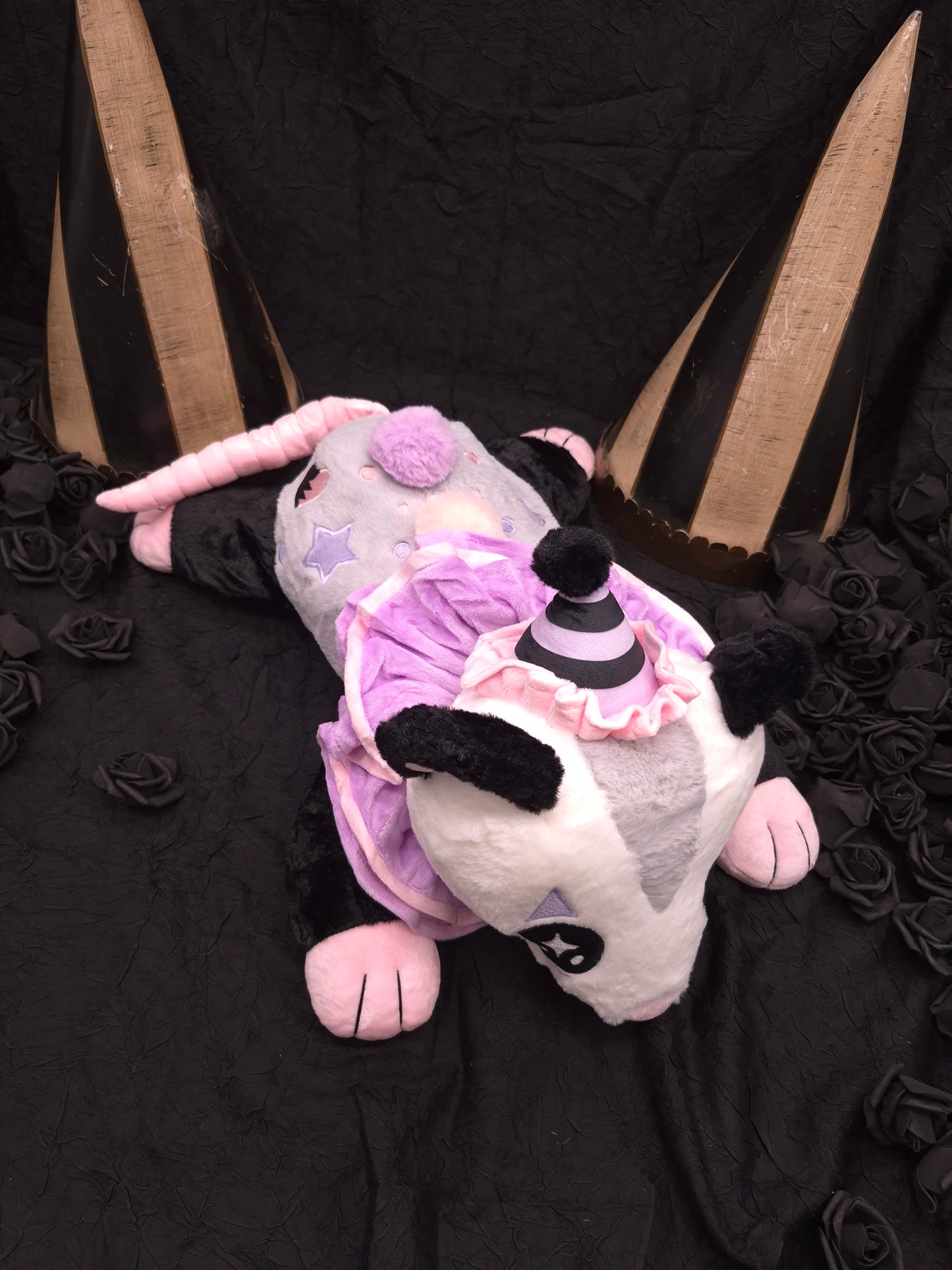 Poppet Weighted Clown Possum Plushie