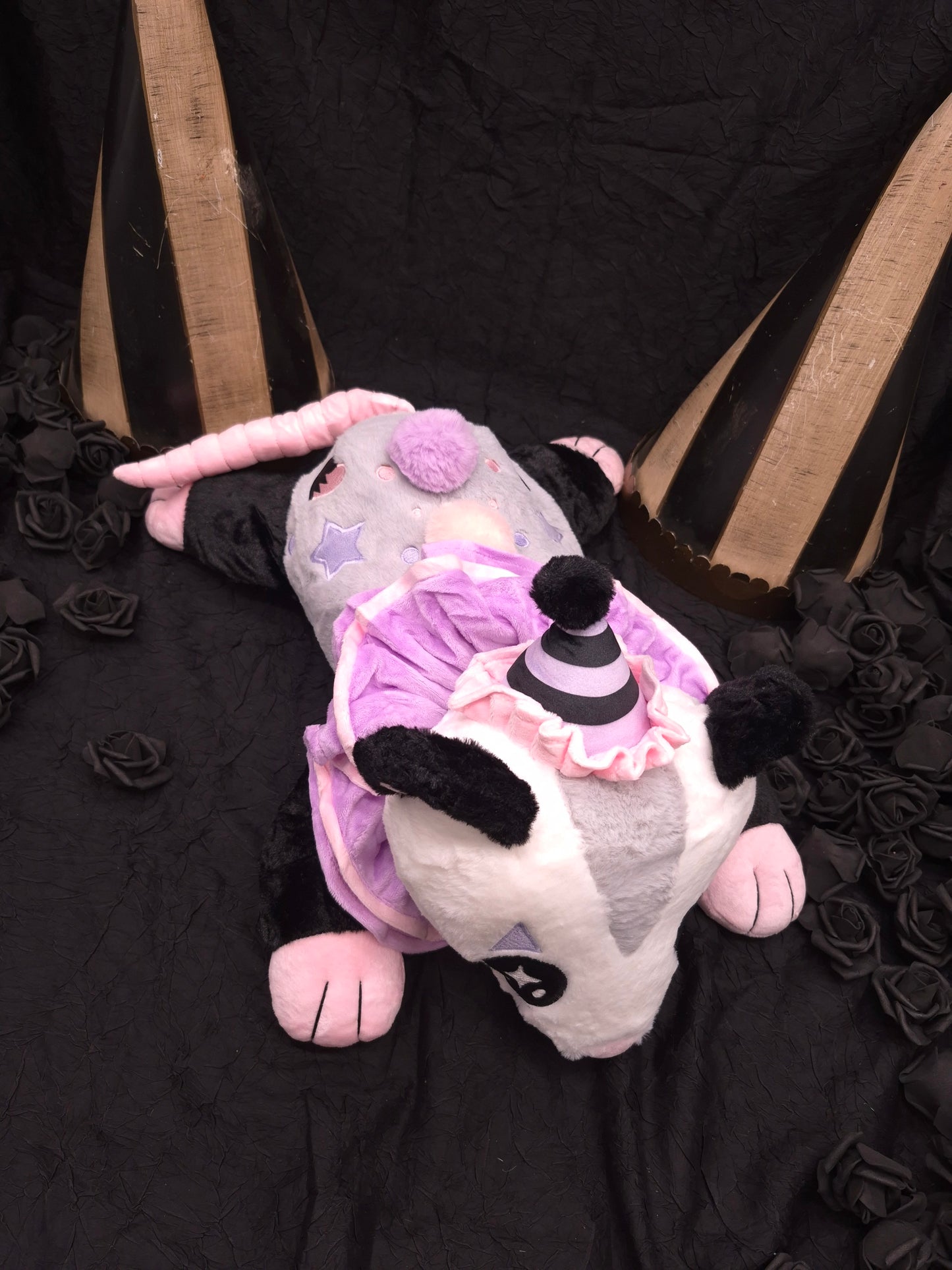 Poppet Weighted Clown Possum Plushie