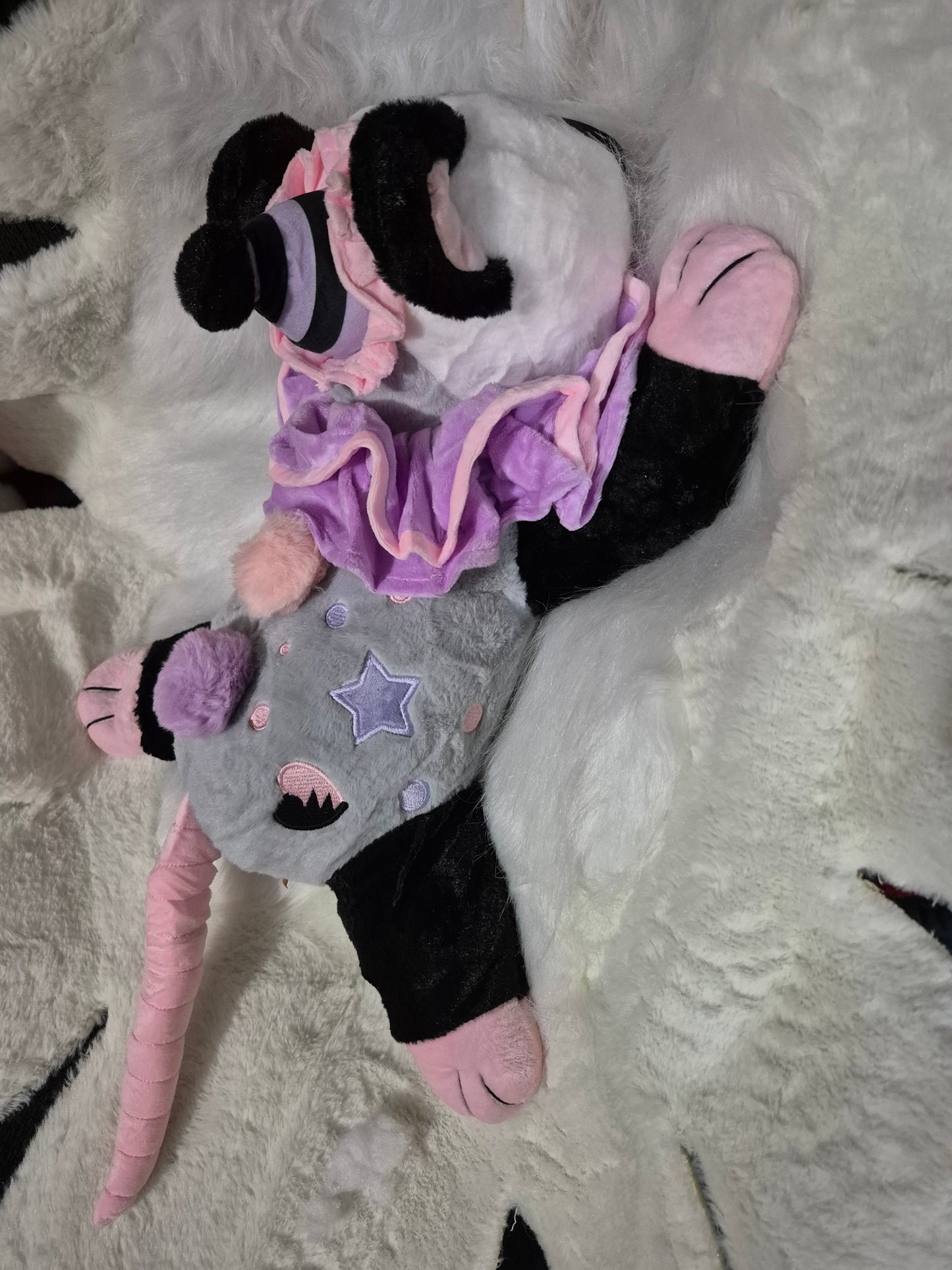 Poppet Weighted Clown Possum Plushie