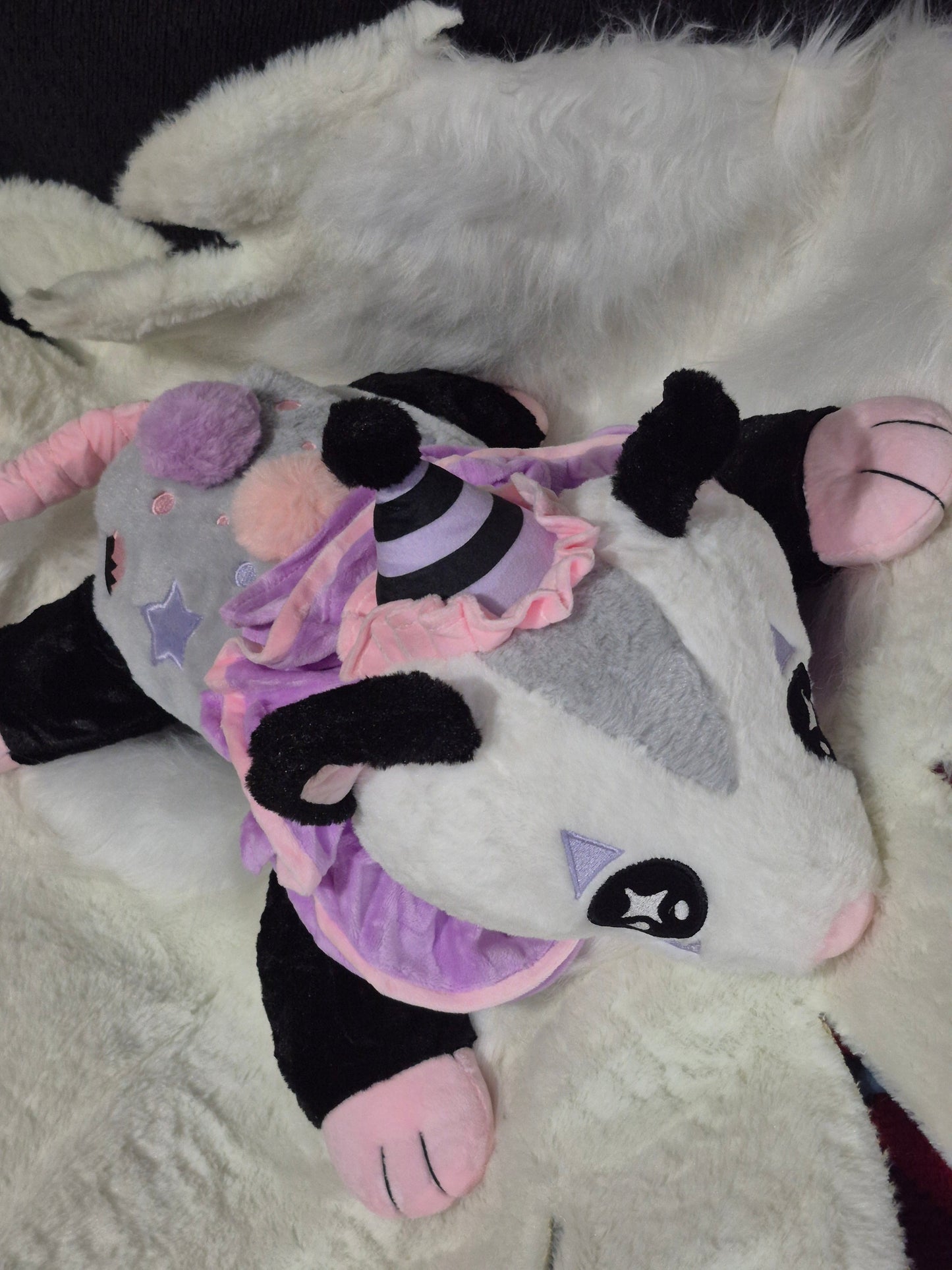Poppet Weighted Clown Possum Plushie