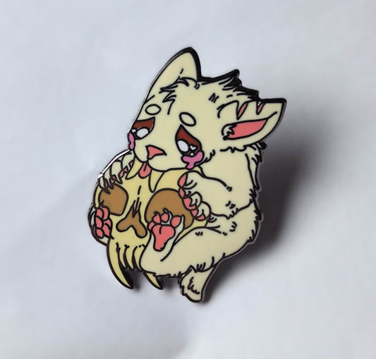 Sabertooth Tiger Skull Enamel Pin