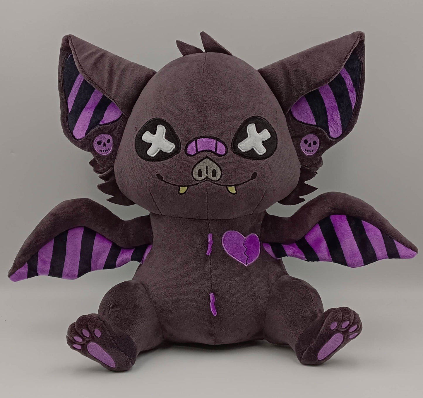 Bruised Abyss Pastel Goth Bat Plushie-- PREORDER