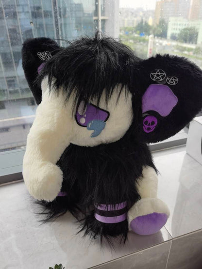 Obsidian Woolly Mammoth pastel goth plushie LIMITED EDITION