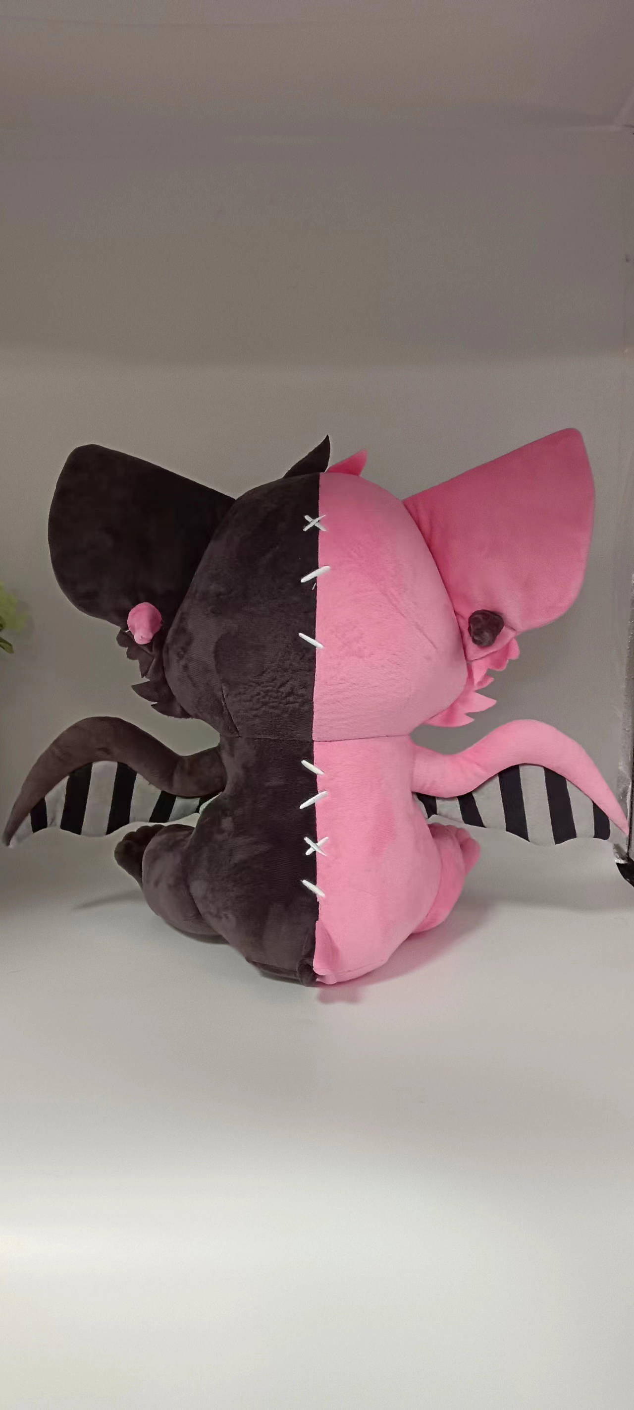 Rose Reaper Pastel Goth Bat Plushie -- PREORDER