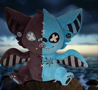 Sweet Cyanide Pastel Goth Bat Plushie -- PREORDER