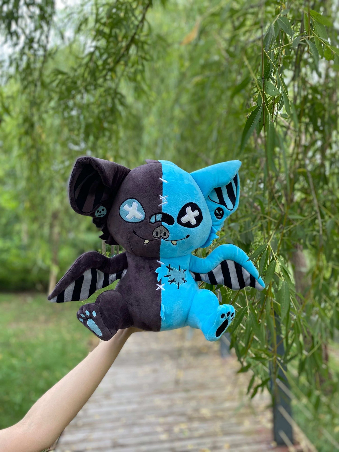 Sweet Cyanide Pastel Goth Bat Plushie -- PREORDER