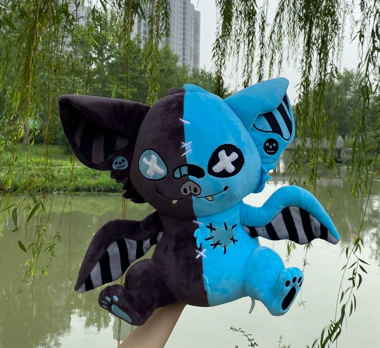 Sweet Cyanide Pastel Goth Bat Plushie -- PREORDER