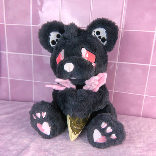Paste Goth Cave Bear Plushie + Magnetic Root plush