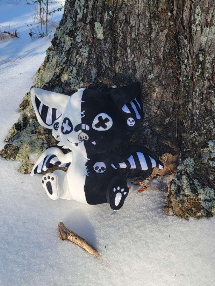 Anthrax Pastel Goth Bat Plushie