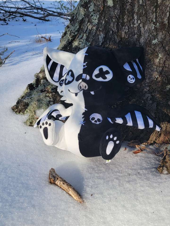 Anthrax Pastel Goth Bat Plushie