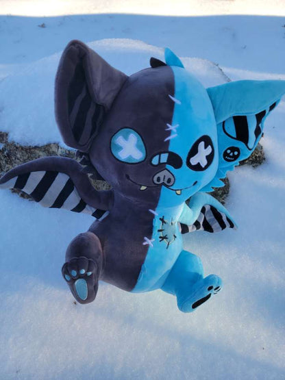 Sweet Cyanide Pastel Goth Bat Plushie